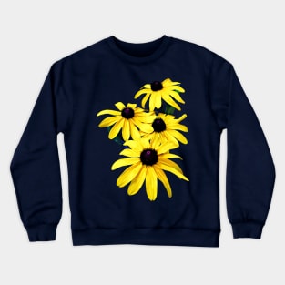 Black-Eyed Susans in a Row Crewneck Sweatshirt